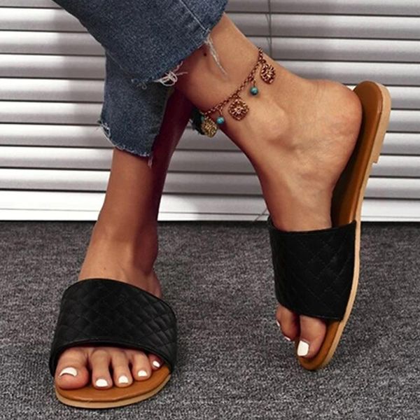 slippers women flats female fashion plus size pu footwear ladies sandals casual beach woman shoe 2021 slides, Black
slippers women flats female fashion plus size pu footwear ladies sandals casual beach woman shoe 2021 slides, Black