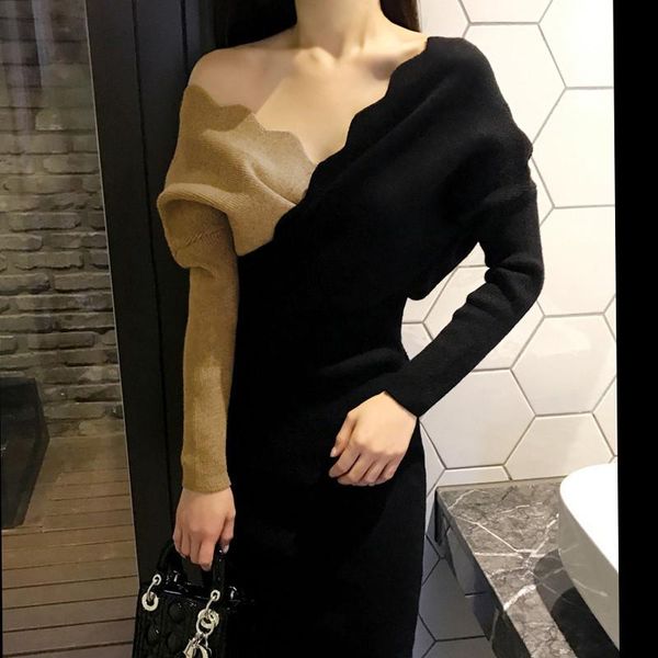 casual dresses arrival women's fashion clothes v-neck spring dress patchwork pencil autumn warm clothing lwl180, Black;gray
casual dresses arrival women's fashion clothes v-neck spring dress patchwork pencil autumn warm clothing lwl180, Black;gray