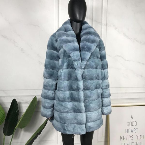 women's fur & faux rex jacket women winter coat 2021 long fashion warm turndown collar overcoat, Black
women's fur & faux rex jacket women winter coat 2021 long fashion warm turndown collar overcoat, Black
