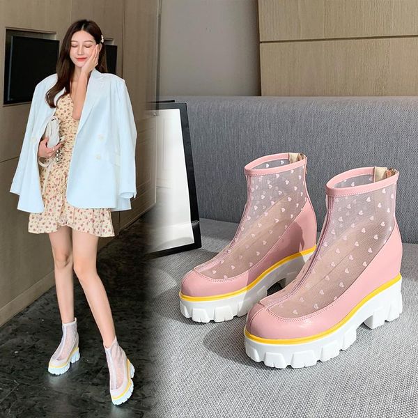 boots women's summer pu leather ladies shoes 2021 breathable mesh platform rubber sole woman ankle, Black
boots women's summer pu leather ladies shoes 2021 breathable mesh platform rubber sole woman ankle, Black