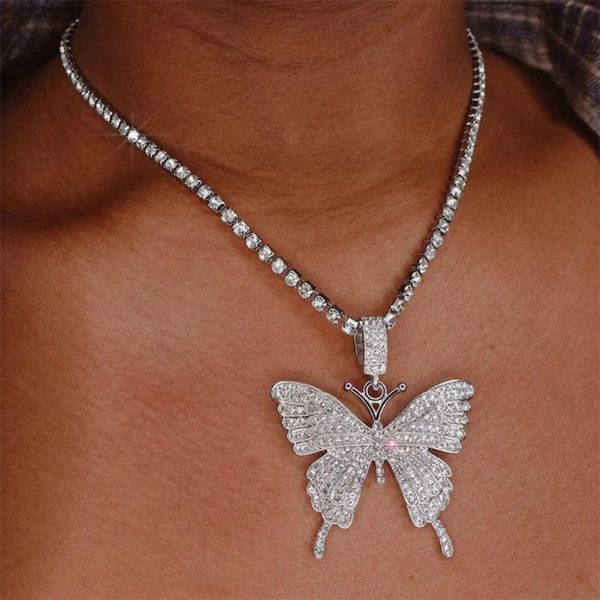 pendant necklaces fashion big butterfly necklace chain rhinestone shiny choker jewellery for women statement party gift, Silver
pendant necklaces fashion big butterfly necklace chain rhinestone shiny choker jewellery for women statement party gift, Silver