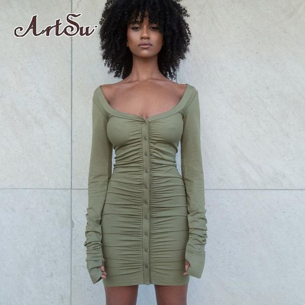 casual dresses single breasted off shoulder mini dress women long sleeve ruched bodycon outfits cardigan autumn 2021, Black;gray
casual dresses single breasted off shoulder mini dress women long sleeve ruched bodycon outfits cardigan autumn 2021, Black;gray