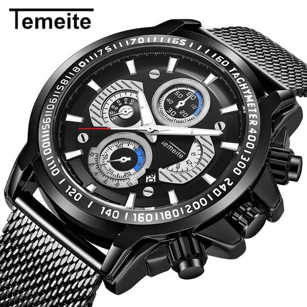 wristwatches temeite male watch big dial business waterproof quartz men's watches auto date military black clock s, Slivery;brown
wristwatches temeite male watch big dial business waterproof quartz men's watches auto date military black clock s, Slivery;brown