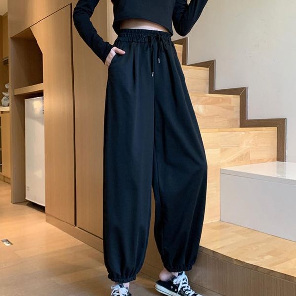 women's pants & capris winter women solid harem lady wide leg loose high waist lantern straight slacks female fashion slim sports long, Black;white
women's pants & capris winter women solid harem lady wide leg loose high waist lantern straight slacks female fashion slim sports long, Black;white