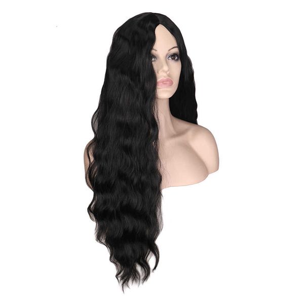 wig chemical fiber women's headwear middle part corn big wavy pattern jiafa wig is a seller, Black
wig chemical fiber women's headwear middle part corn big wavy pattern jiafa wig is a seller, Black
