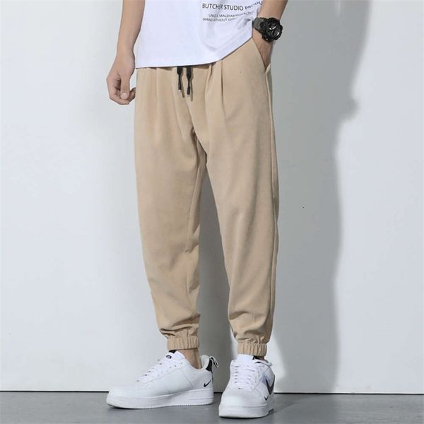 men's pants casual pants, youth loose fit harem solid color tie small leg, capris, fashion 36e8, Black
men's pants casual pants, youth loose fit harem solid color tie small leg, capris, fashion 36e8, Black