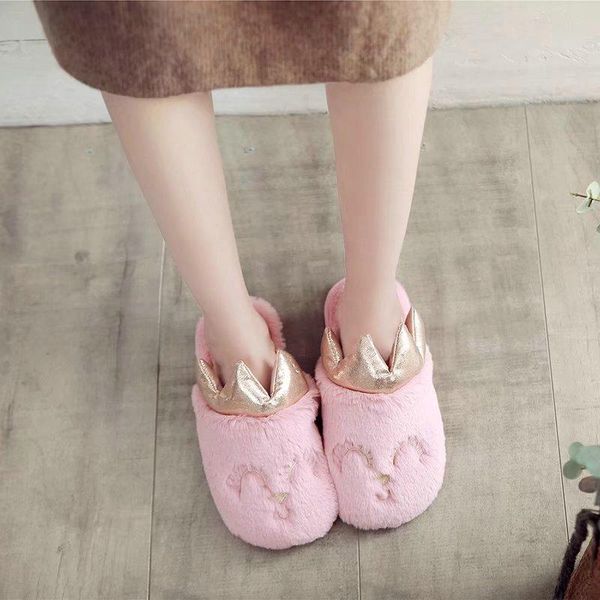 crown velvet indoor home slippers women shoes embroidery smiling simple pantufa plush sapato feminino, Black
crown velvet indoor home slippers women shoes embroidery smiling simple pantufa plush sapato feminino, Black