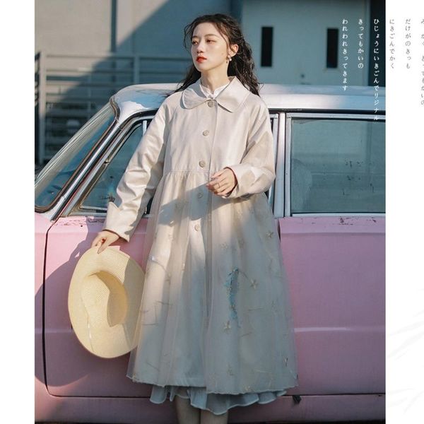 women's trench coats coat women loose single breasted windbreaker net yarn thin korean jacket manteau femme casaco feminino chaquetas d, Tan;black
women's trench coats coat women loose single breasted windbreaker net yarn thin korean jacket manteau femme casaco feminino chaquetas d, Tan;black