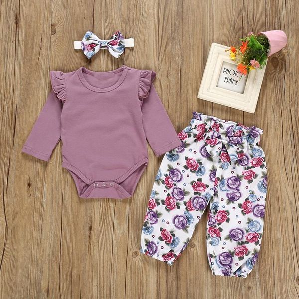 clothing sets 3pcs born clothes baby girl set casual ruffles bodysuit floral pants+bowknot headband toddler kids infant outfit, White
clothing sets 3pcs born clothes baby girl set casual ruffles bodysuit floral pants+bowknot headband toddler kids infant outfit, White