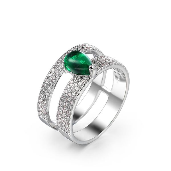 wedding ring jewelry creative bridesmaid fashion double row ring green water drop zircon hand jewelry, Slivery;golden
wedding ring jewelry creative bridesmaid fashion double row ring green water drop zircon hand jewelry, Slivery;golden