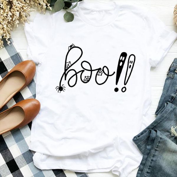 boo fall halloween print mens and womens women short sleeve o neck loose tee female clothes mujer, White;black
boo fall halloween print mens and womens women short sleeve o neck loose tee female clothes mujer, White;black