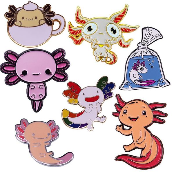 pins, brooches cartoons cut axolotl amphibian hexagon fish enamel brooch pins badge lapel pin collar jeans jacket fashion jewelry, Gray
pins, brooches cartoons cut axolotl amphibian hexagon fish enamel brooch pins badge lapel pin collar jeans jacket fashion jewelry, Gray
