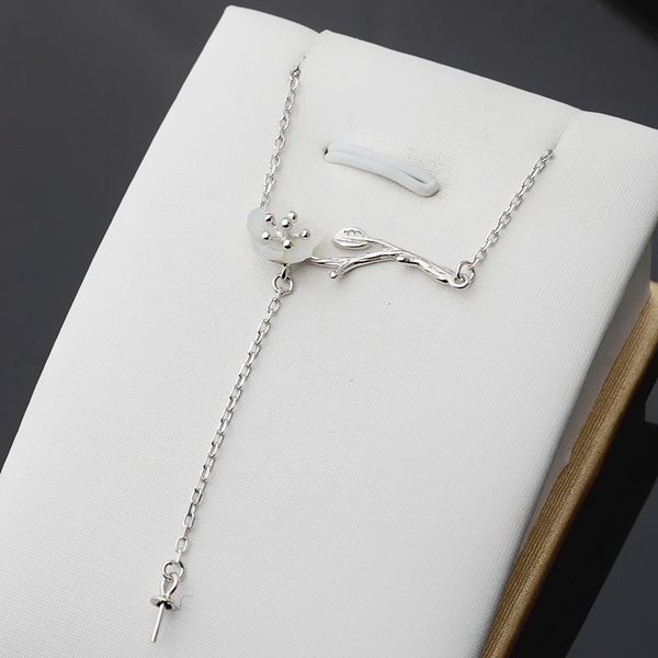 s925 silver pendant head flower clavicle chain pearl diy jewelry accessories empty support semi-finished products 439
s925 silver pendant head flower clavicle chain pearl diy jewelry accessories empty support semi-finished products 439