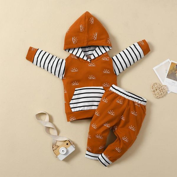 clothing sets 2pcs kids autumn tracksuit sun print stripe hooded long sleeve sweatshirt + pants for boys girls 6 months to 4 years, White
clothing sets 2pcs kids autumn tracksuit sun print stripe hooded long sleeve sweatshirt + pants for boys girls 6 months to 4 years, White
