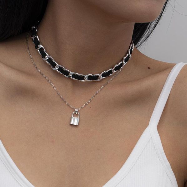 chains creative jewelry retro temperament all-match item women simple personality chain flannel clavicle, Silver
chains creative jewelry retro temperament all-match item women simple personality chain flannel clavicle, Silver
