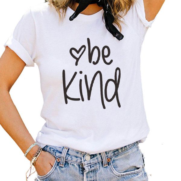 polo be kind letter impression woman's t-shirt lets down basic casual mon women's 100% cotton tshirts mujer shirt, White
polo be kind letter impression woman's t-shirt lets down basic casual mon women's 100% cotton tshirts mujer shirt, White