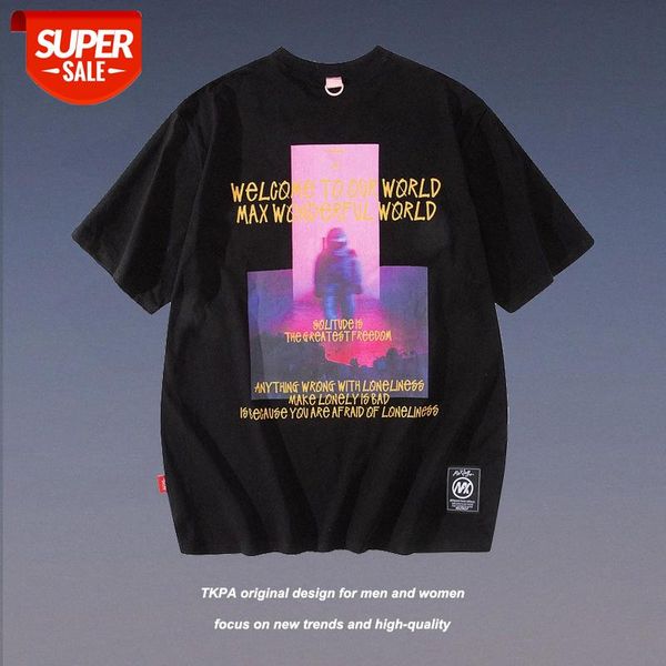 european and american high street loose men's short-sleeved t-shirt hip-hop sports half-sleeved oversize bottoming shirt #l588, White;black
european and american high street loose men's short-sleeved t-shirt hip-hop sports half-sleeved oversize bottoming shirt #l588, White;black