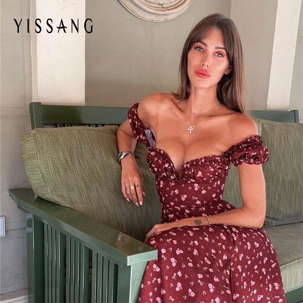 floral printing women sundress 2021 summer off shoulder ruffles beach dress strapless side high split long dresses casual, Black;gray
floral printing women sundress 2021 summer off shoulder ruffles beach dress strapless side high split long dresses casual, Black;gray