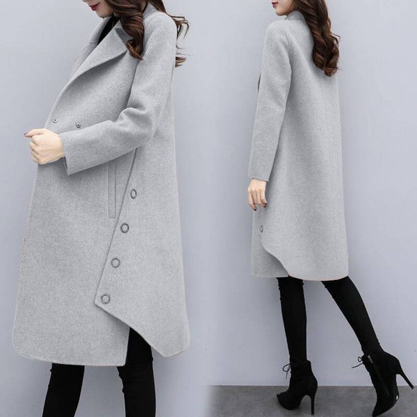 women's jackets coats 5-color winter clothes loose size medium length a-line woolen dhtw, Black;brown
women's jackets coats 5-color winter clothes loose size medium length a-line woolen dhtw, Black;brown