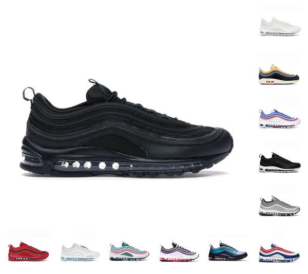 97 mens running shoes triple black white 97s silver throwback future bred game royal men women trainer outdoor sports sneakers
97 mens running shoes triple black white 97s silver throwback future bred game royal men women trainer outdoor sports sneakers
