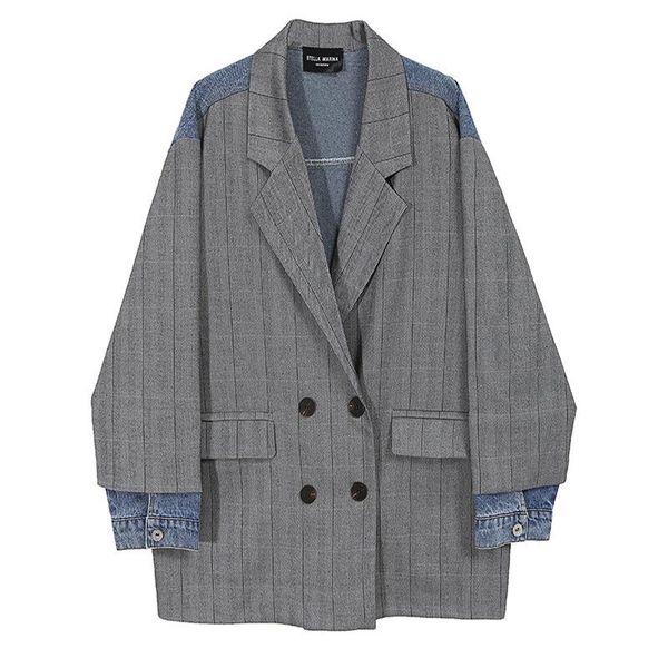plus size luxury tweed blazer 2021 fashion loose casual denim stitching double-breasted suit women's autumn winter coat women suits & b, White;black
plus size luxury tweed blazer 2021 fashion loose casual denim stitching double-breasted suit women's autumn winter coat women suits & b, White;black