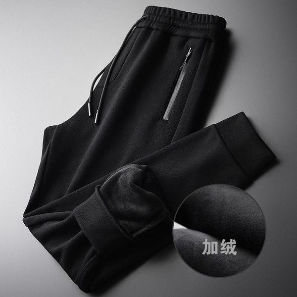 men's pants plush and thickened casual fashion in autumn winter black elastic waist neckband sports for men
men's pants plush and thickened casual fashion in autumn winter black elastic waist neckband sports for men