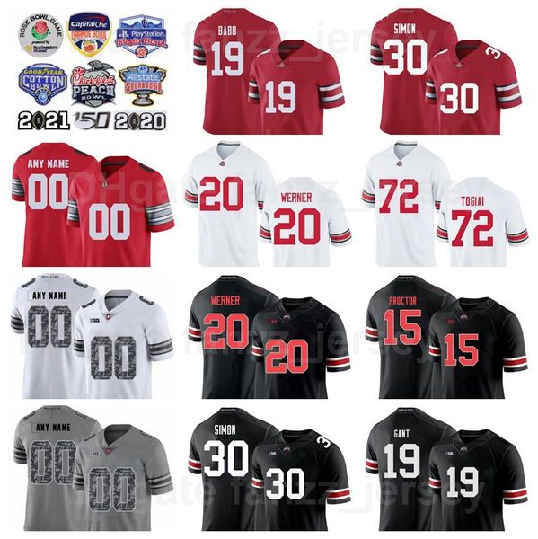 ncaa college ohio state buckeyes football 41 josh proctor jersey men 19 gant 30 cody simon 32 treveyon henderson 20 pete werner stitched uni, Black
ncaa college ohio state buckeyes football 41 josh proctor jersey men 19 gant 30 cody simon 32 treveyon henderson 20 pete werner stitched uni, Black