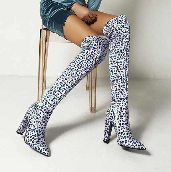 boots pearlescent cloth high platform thick heels pointed toe over the knee shoes banquet fashion women, Black
boots pearlescent cloth high platform thick heels pointed toe over the knee shoes banquet fashion women, Black