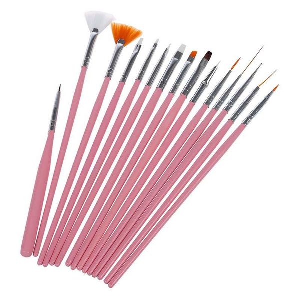 dotting tools 15pcs nail art acrylic uv gel design brush set painting pen tips kit pink, Silver
dotting tools 15pcs nail art acrylic uv gel design brush set painting pen tips kit pink, Silver