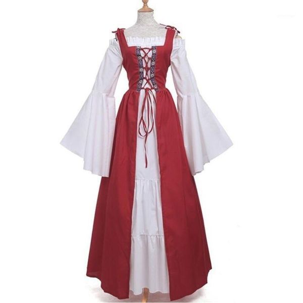 casual dresses medieval gothic party victorian summer dress 2021 jurken halloween vintage renaissance carnival lace-up corset outfits, Black;gray
casual dresses medieval gothic party victorian summer dress 2021 jurken halloween vintage renaissance carnival lace-up corset outfits, Black;gray