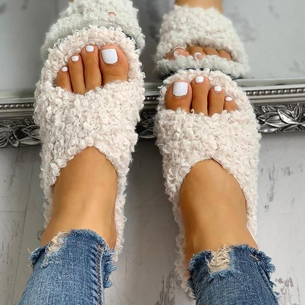 slippers 2021 lovely women cross fur open toe shallow ladies slides soft bottom house flip flops indoor female cozy warm autumn, Black
slippers 2021 lovely women cross fur open toe shallow ladies slides soft bottom house flip flops indoor female cozy warm autumn, Black