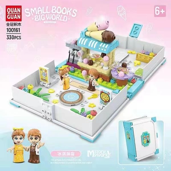 full crown 100161 ice cream shop bookstore book compatible lego assembled building block girls' toys
full crown 100161 ice cream shop bookstore book compatible lego assembled building block girls' toys