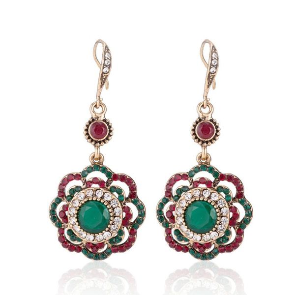 dangle & chandelier 1 pair vintage rhinestone hollow flower drop earrings ethnic green gem metal dangler women fashion chic jewelry, Silver
dangle & chandelier 1 pair vintage rhinestone hollow flower drop earrings ethnic green gem metal dangler women fashion chic jewelry, Silver
