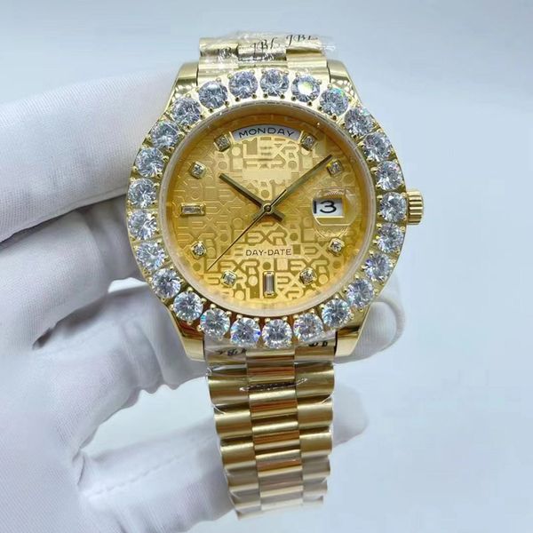 44mm fashion men's watch mens automatic mechanical watches men diamond wristwatch man stainless steel buckle sport waterproof business, Slivery;brown
44mm fashion men's watch mens automatic mechanical watches men diamond wristwatch man stainless steel buckle sport waterproof business, Slivery;brown