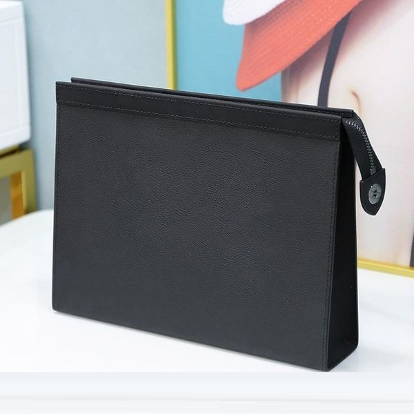 new wallets travel toiletry pouch 26cm protection makeup clutch leather waterproof cosmetic bags for women with dust bag and boxes, Red;black
new wallets travel toiletry pouch 26cm protection makeup clutch leather waterproof cosmetic bags for women with dust bag and boxes, Red;black
