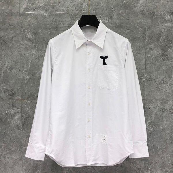 men's casual shirts fashion 2021 brand men long sleeve shirt turn down collar oxford whale embroidery white clothing, White;black
men's casual shirts fashion 2021 brand men long sleeve shirt turn down collar oxford whale embroidery white clothing, White;black
