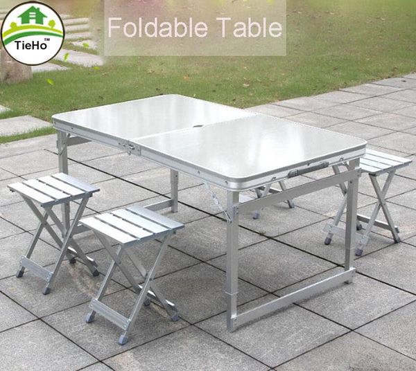 tieho120x60cm portable foldable camping table stool set aluminum alloy outdoor furniture dinner desk for family party bbq picnic camp
tieho120x60cm portable foldable camping table stool set aluminum alloy outdoor furniture dinner desk for family party bbq picnic camp