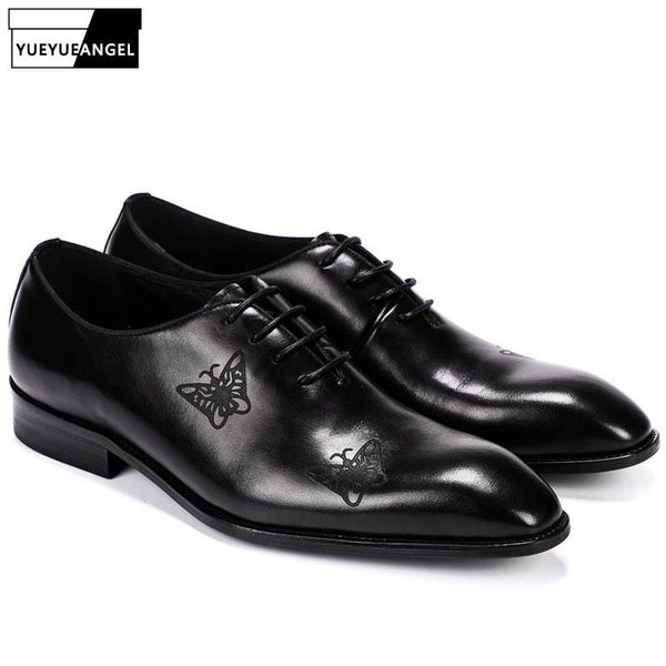 man elegant butterfly pattern brogue shoes formal office men pointed toe genuine leather wedding dress 2021, Black
man elegant butterfly pattern brogue shoes formal office men pointed toe genuine leather wedding dress 2021, Black
