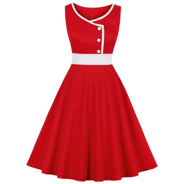casual dresses 50s 60s retro vintage women's dress sleeveless red patchwork a line high waist cotton slim fit office rockabilly, Black;gray
casual dresses 50s 60s retro vintage women's dress sleeveless red patchwork a line high waist cotton slim fit office rockabilly, Black;gray