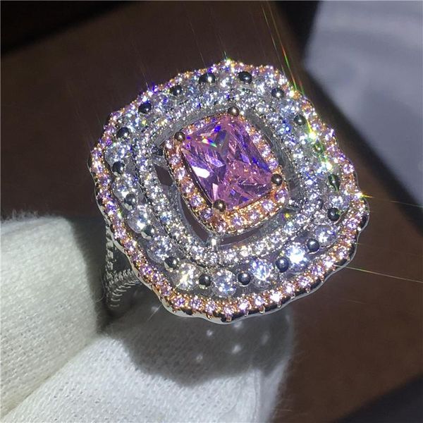 wedding rings 2021 handmade flower ring white gold filled engagement band for women pink zircon crystal femlae bijoux, Slivery;golden
wedding rings 2021 handmade flower ring white gold filled engagement band for women pink zircon crystal femlae bijoux, Slivery;golden