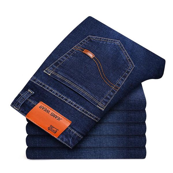men's jeans good quality autumn winter stretch straight slim business causl denim pants male clothing, Blue
men's jeans good quality autumn winter stretch straight slim business causl denim pants male clothing, Blue