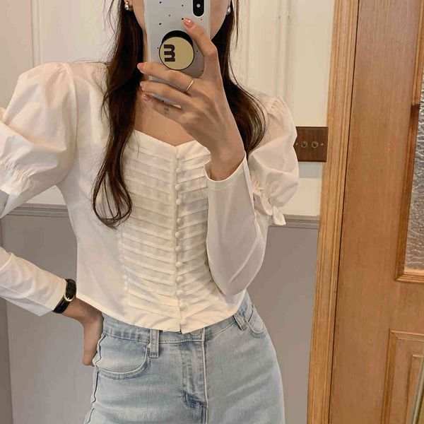 dress sweet all match femme casual chic gentle loose high waist lady vintage solid summer full sleeves shirts, White
dress sweet all match femme casual chic gentle loose high waist lady vintage solid summer full sleeves shirts, White