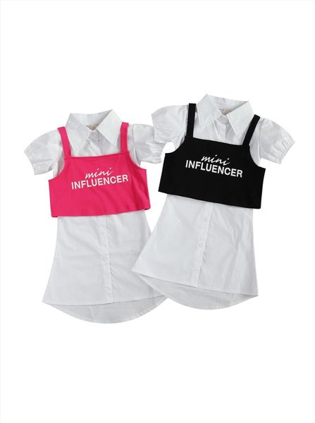 summer baby girls casual two piece clothes set white solid color short sleeve dress letters printed pattern
summer baby girls casual two piece clothes set white solid color short sleeve dress letters printed pattern