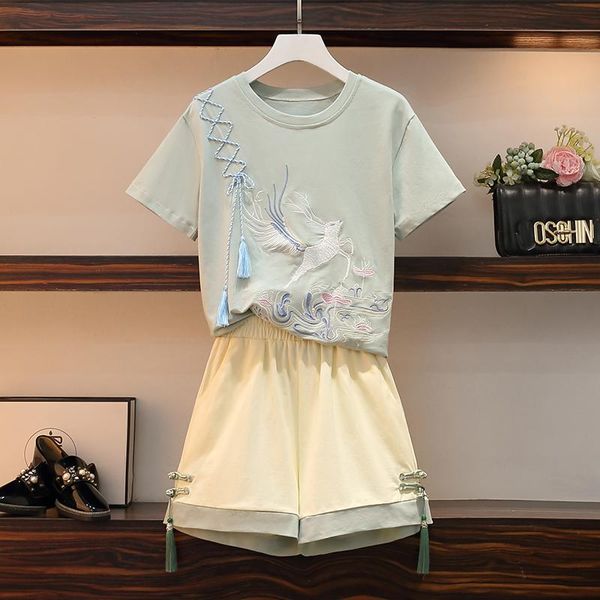 women's tracksuits women casual t shirts sets summer embroidery short sleeve shorts suit streetwear female two piece set outfits big, Gray
women's tracksuits women casual t shirts sets summer embroidery short sleeve shorts suit streetwear female two piece set outfits big, Gray