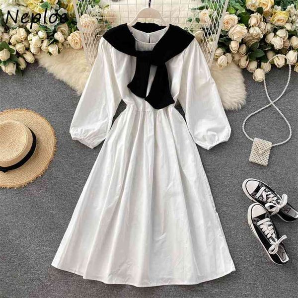 chic preppy style lantern sleeve a-line dress autumn knitted capes dresses women o-neck loose midi vestidos 1f730 210422, Black;gray
chic preppy style lantern sleeve a-line dress autumn knitted capes dresses women o-neck loose midi vestidos 1f730 210422, Black;gray