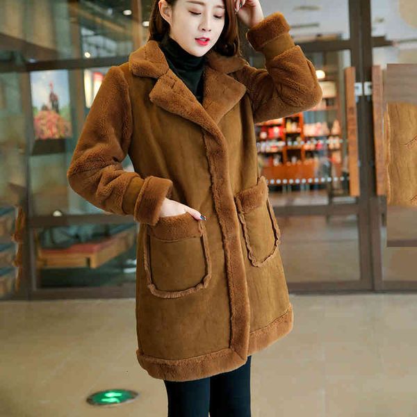 women's fur & faux autumn winter fashion thick jacket cotton coat female suede warm lambs wool cc970 4a56, Black
women's fur & faux autumn winter fashion thick jacket cotton coat female suede warm lambs wool cc970 4a56, Black