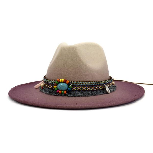 wide brim hats fedora women men woolen felt jazz panama hat cotton polyester outdoor vintage, Blue;gray
wide brim hats fedora women men woolen felt jazz panama hat cotton polyester outdoor vintage, Blue;gray
