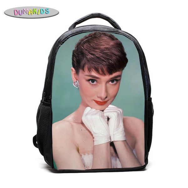 backpack women school bags person print canvas backpacks travel for kids girls