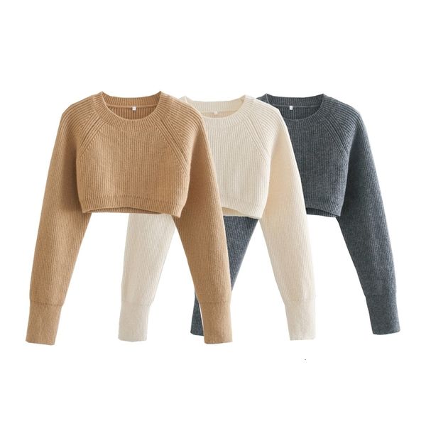 women's sweaters elegant women solid o-neck 2021 fashion ladies knitted short streetwear female chic full sleeve pullovers er, White;black
women's sweaters elegant women solid o-neck 2021 fashion ladies knitted short streetwear female chic full sleeve pullovers er, White;black