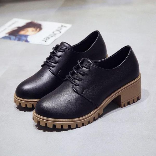 boots casual platform thick heels pu leather bare women fashion lace-up round toe short classic solid color shallow, Black
boots casual platform thick heels pu leather bare women fashion lace-up round toe short classic solid color shallow, Black